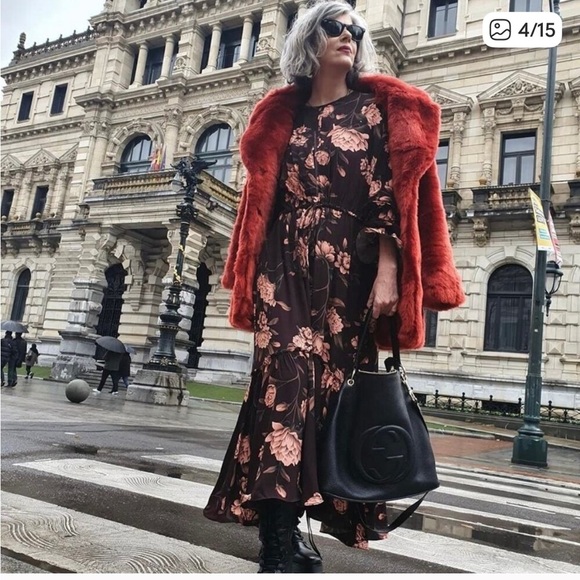 Johanna Ortiz X H&M Cottage core Floral Long Sleeve Dress - Picture 12 of 15